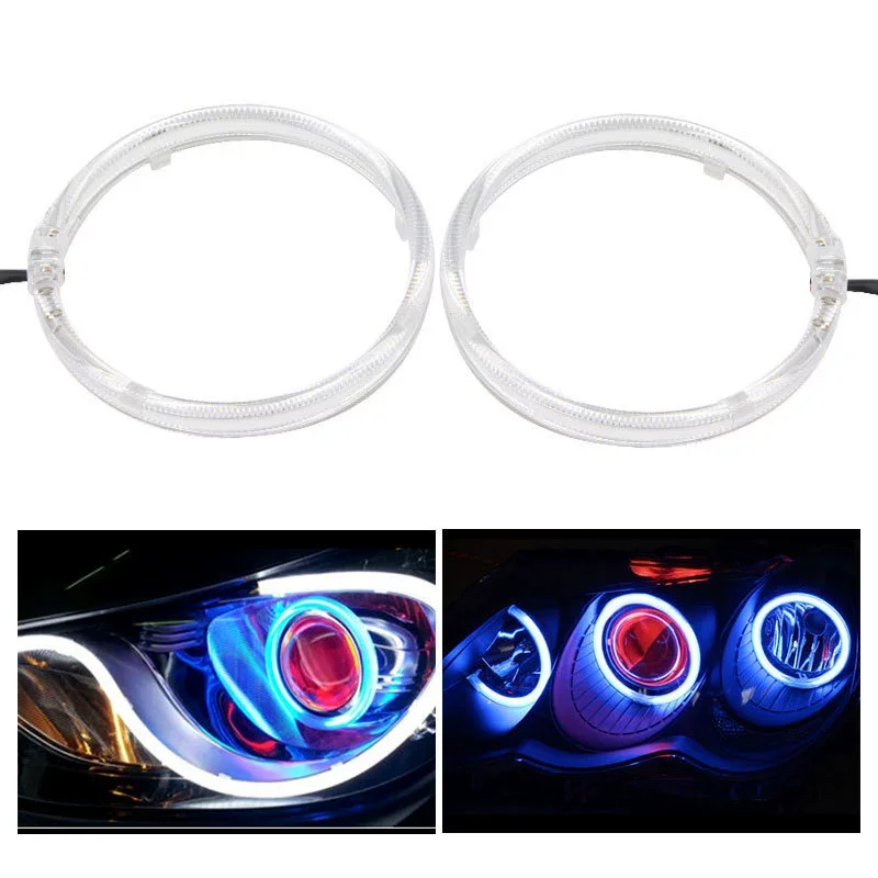 

3 Inch Angel Eye LED Light Ring for Bi Xenon Projector LED Lens Headlight DRL Halo Ring Decorative Light Retrofit Universal Kit