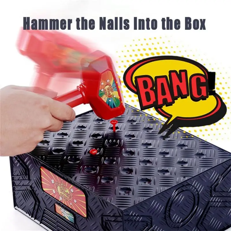 New Kids Toys Hammer Balloon Blasting Box Children Creative Anti-stress Crazy Party Game Prank Toys Funny Educational Toy Gifts