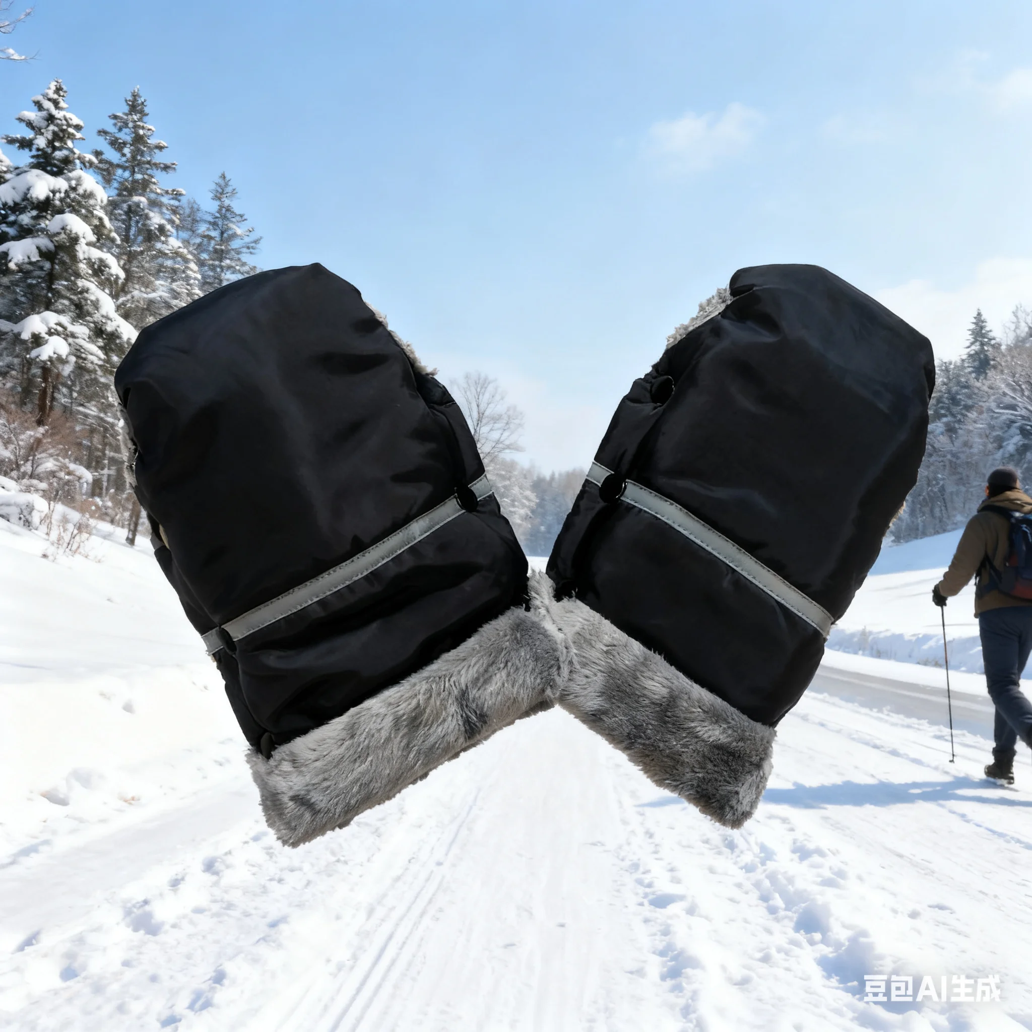 

Qx2d детская коляска ручной перчатки тепло