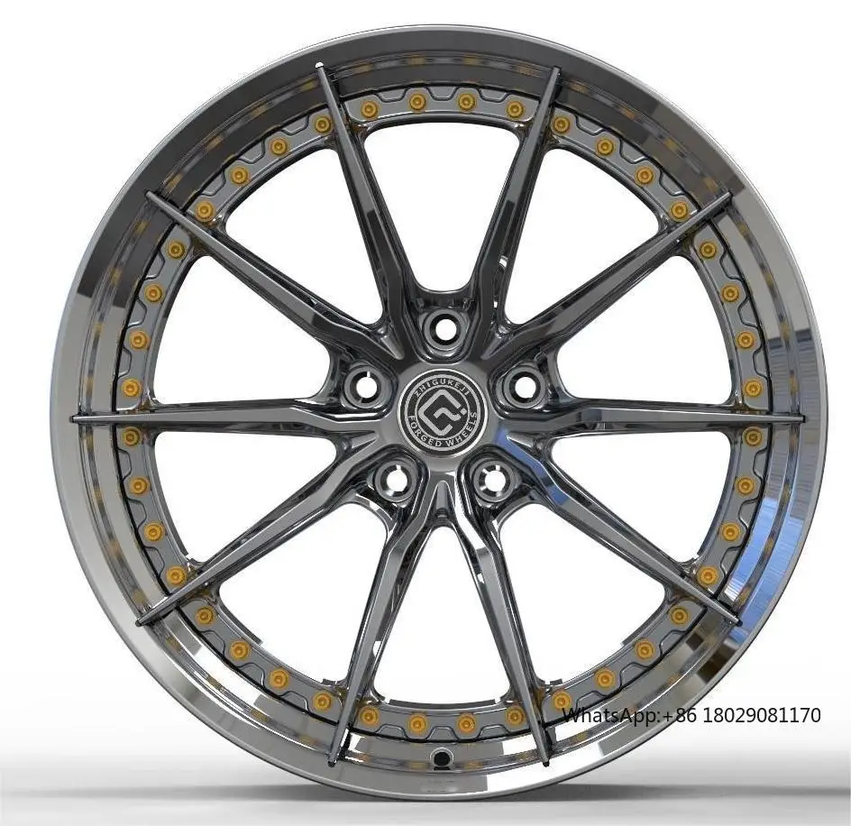 

Customizable Two-Piece Forged Wide Body Wheel Polished RS6 RS7 A6allroad Custom ET Values from 0mm to 50mm PCD 112mm