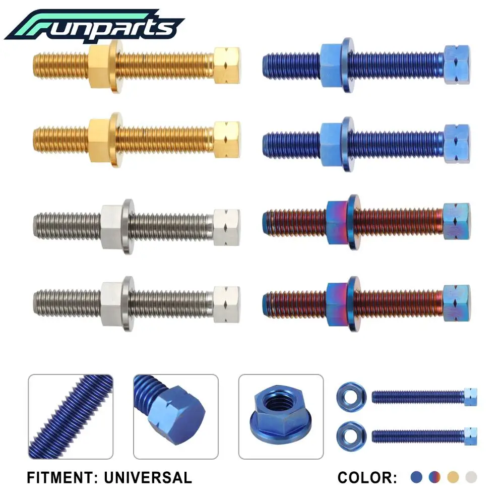

Funparts Universal M8 Screws Motorcycles Accessories Hexagon Head Screws Flange Nut Chain Slack Adjuster For KTM Honda YAMAHA