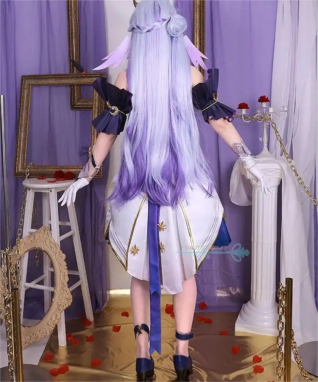 Costume de Cosplay du Jeu Honkai Star Rail pour Femme, Robe Imprimée en 3D, Perruque, Chaussures, Vêtements de ixde Carnaval