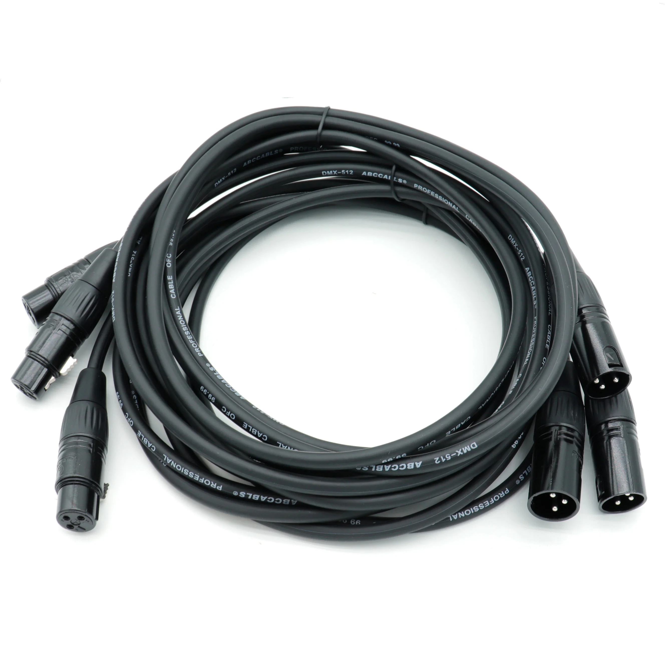 

3M XLR Microphone Cable – Oxygen-Free Copper Male to Female 3-Pin Balanced Cord, Black