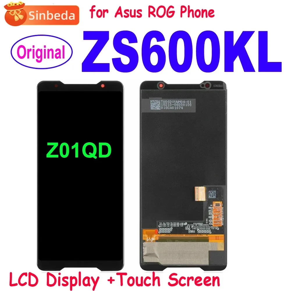 LCD For ASUS ROG Phone 2 Phone 3 Phone 5 ZS660KL ZS600KL ZS661KS ZS673KS LCD Display Touch Screen Digitizer Assembly With Frame