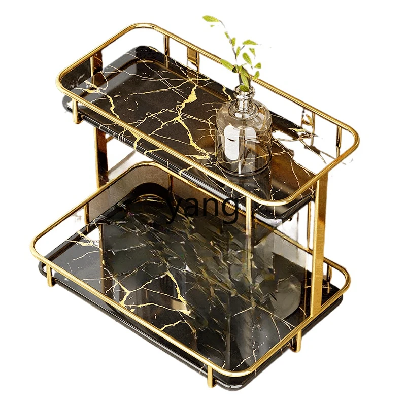 LTT stainless steel toilet rack cosmetics light luxury countertop bathroom washstand