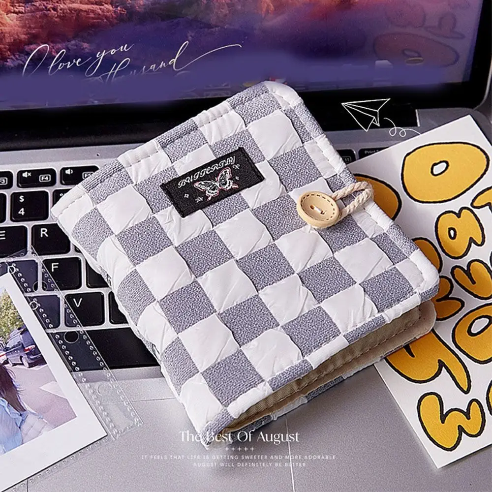 Butterfly Chessboard Pattern Photo Album Binder Loose Leaf Anti-scratch 3-inch Photocard Holder One Grid INS