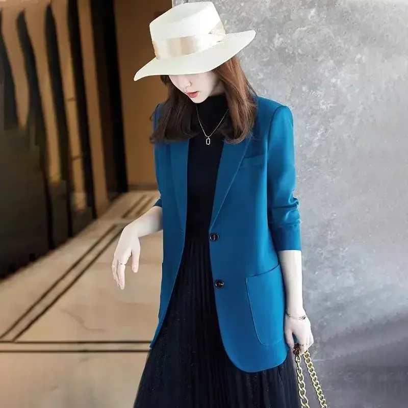 Pop magro primavera outono casacos e jaquetas femininas solto outerwear comentários coreanos muitas roupas 2025 recém chegados feminino s