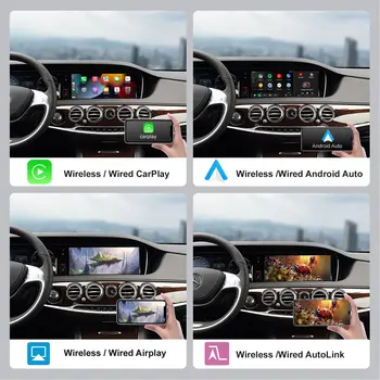 適用於賓士S-ClassW222 W217(2014-2018)的無線CarPlay Android Auto,支援NTG5.0系統和相機功能,並支援MirrorLink。 10 最佳銷售 賓士W217 - №1
