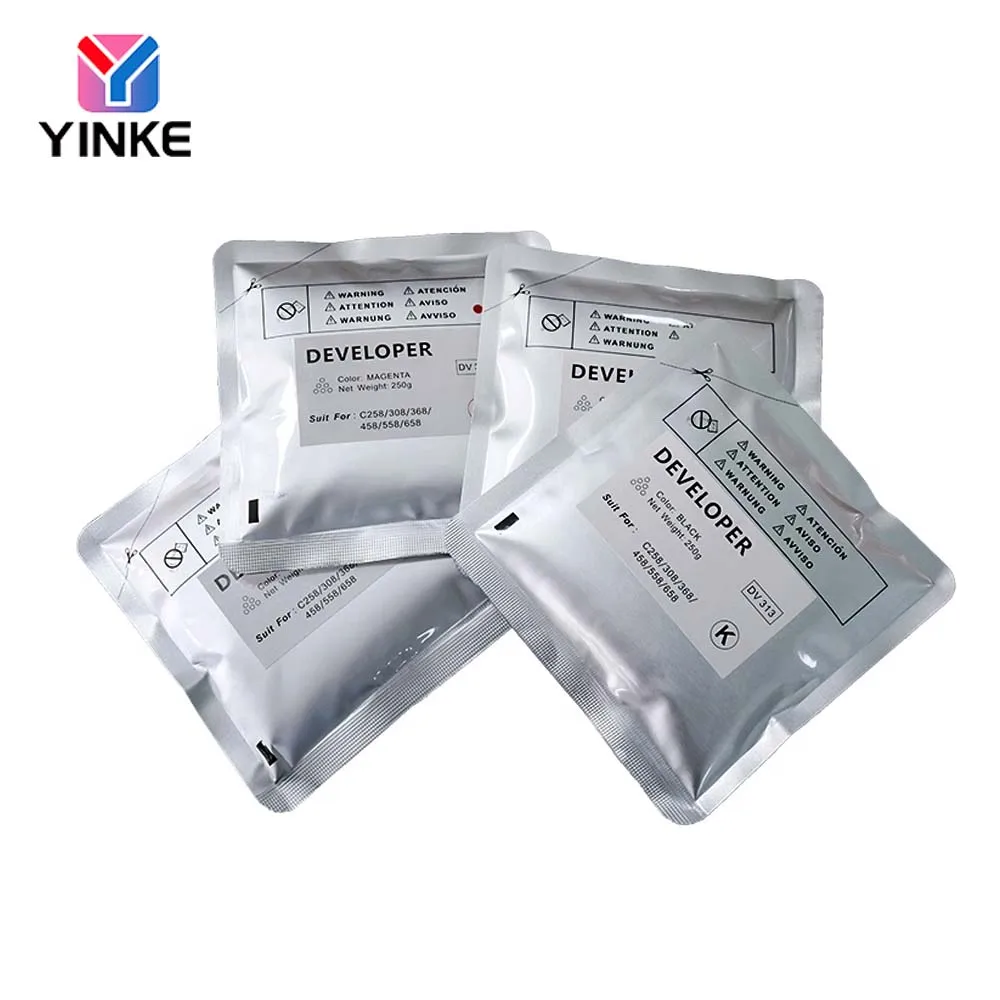 

1Set DV313 Developer Powder For Konica Minolta Bizhub C258 C308 C368 C458 C558 C658 High Quality Compatible Japan Carrier CMYK