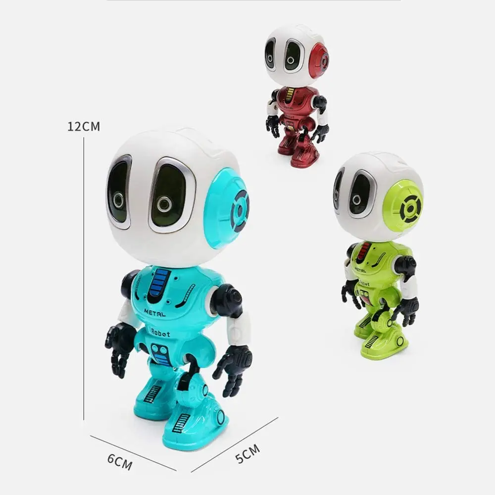 Smart Talking Robot Kids Toy Head Touch Sensor Robot DIY USB Electric Toy Electronic Removable Doll Small LED Light Alloy Robot