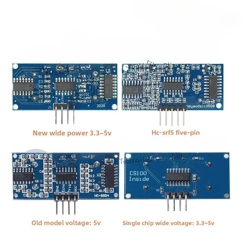 Módulo ultrassônico HC-SR04, módulo de medição de distância ultrassônica, sensor de distância para projetos de detecção
