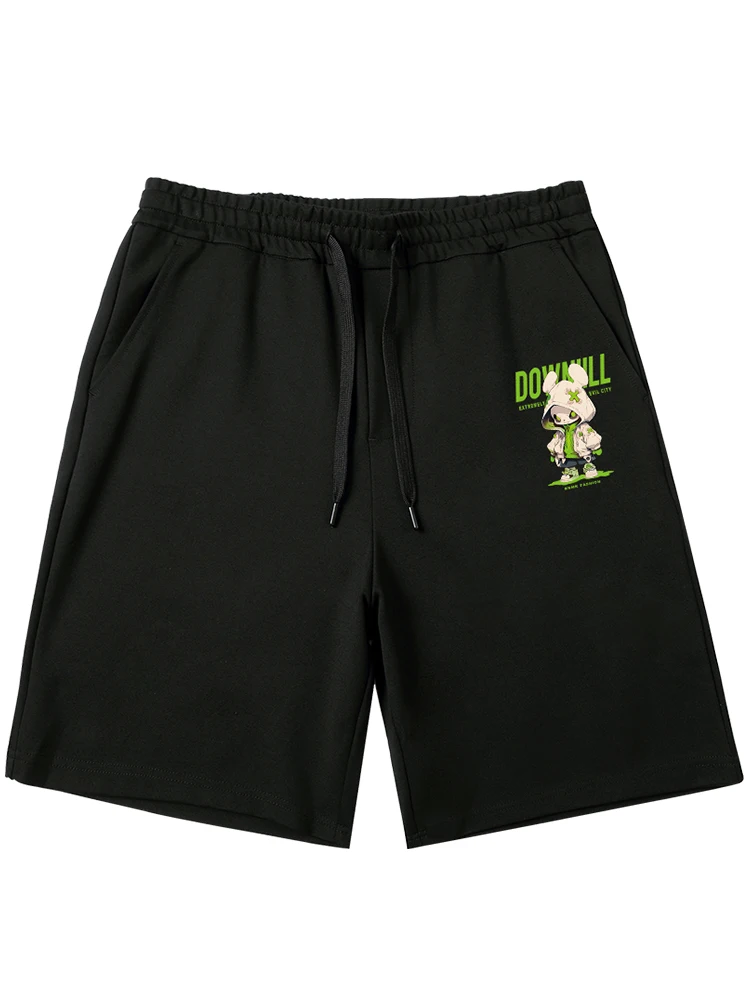

Summer Men's Casual Versatile Personalized Shorts Printed Waist Jogging Slim Shorts Holiday Breathable Loose Oversized Trousers