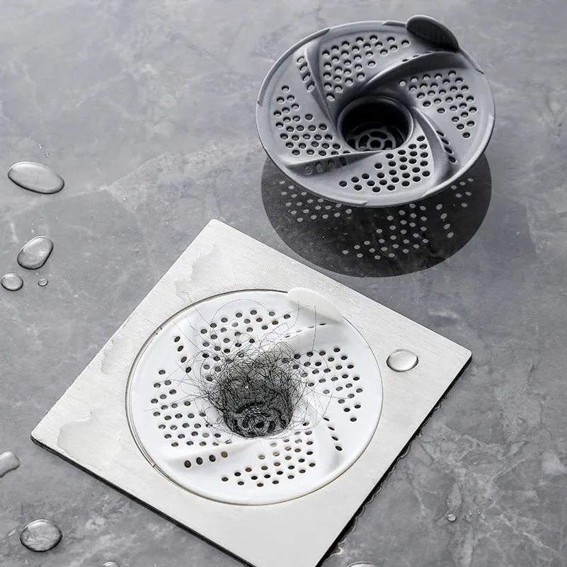 3/6 Pcs Japanese Swirl Hair Catcher, Universal Bathroom Sink Strainer, Anti-Clog Drain Filter