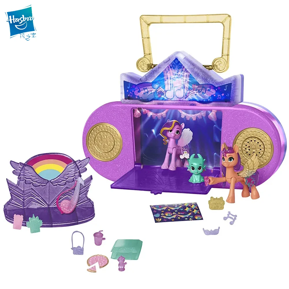 Hasbro My Little Pony Series Shiny stage set with movable joints doll play house Children's Toy Gift Collection Toys