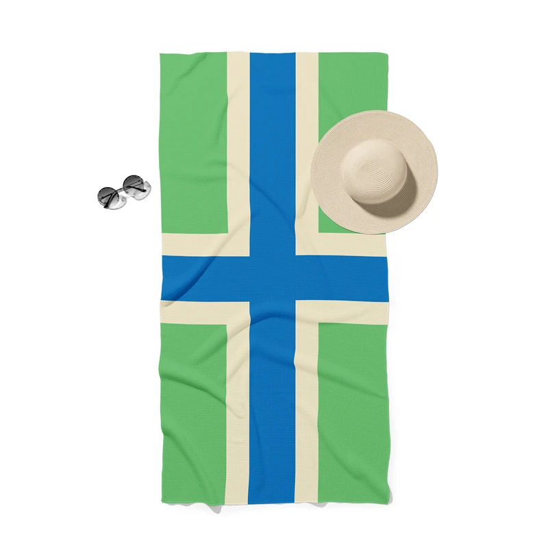 Aertemisi Gloucestershire England Waffle Beach Towel Extra Large Oversize 180cm x 90cm