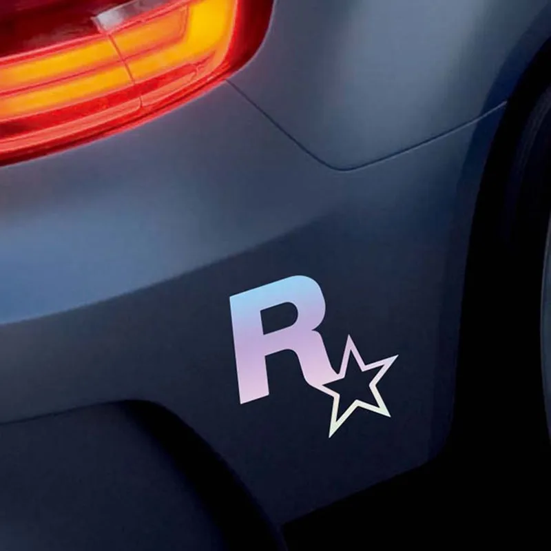 Pegatinas de coche Rockstar Game GTA5, decoración reflectante para tapa de tanque de combustible, parachoques, maletero, motocicleta, teléfono