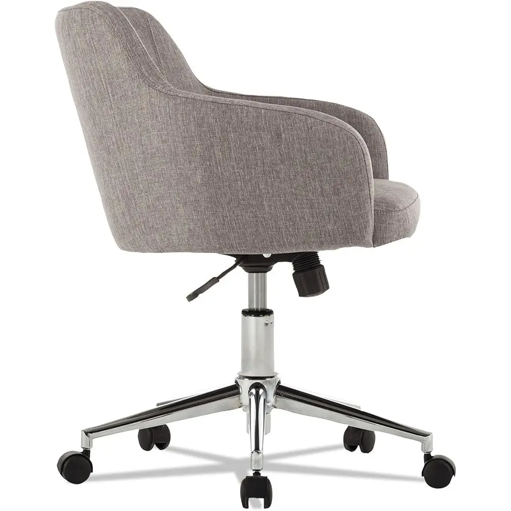 Alecs4251 Tain Series 17.5 In. - 20.5 In. Mid-Ba Chair With 275 Lbs. Acity - Gray Tweed
