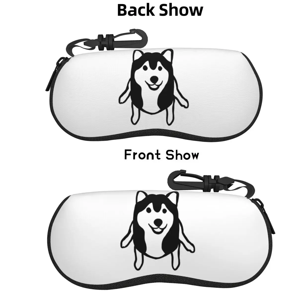 

Shiba Inu Shell Glasses Case Protective Sunglasses Box Women Men Soft Eyeglasses Bag Pouch