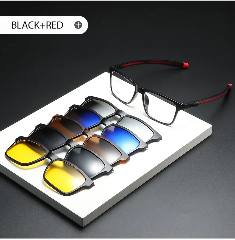 VCKA Sport Lesen Sonnenbrillen Mode Frauen Männer Polarisierte Magnetische Clip Gläser Im Freien Spiegel Set Teleskop Beine + 1.0 ~ + 4,0 – Detail 9