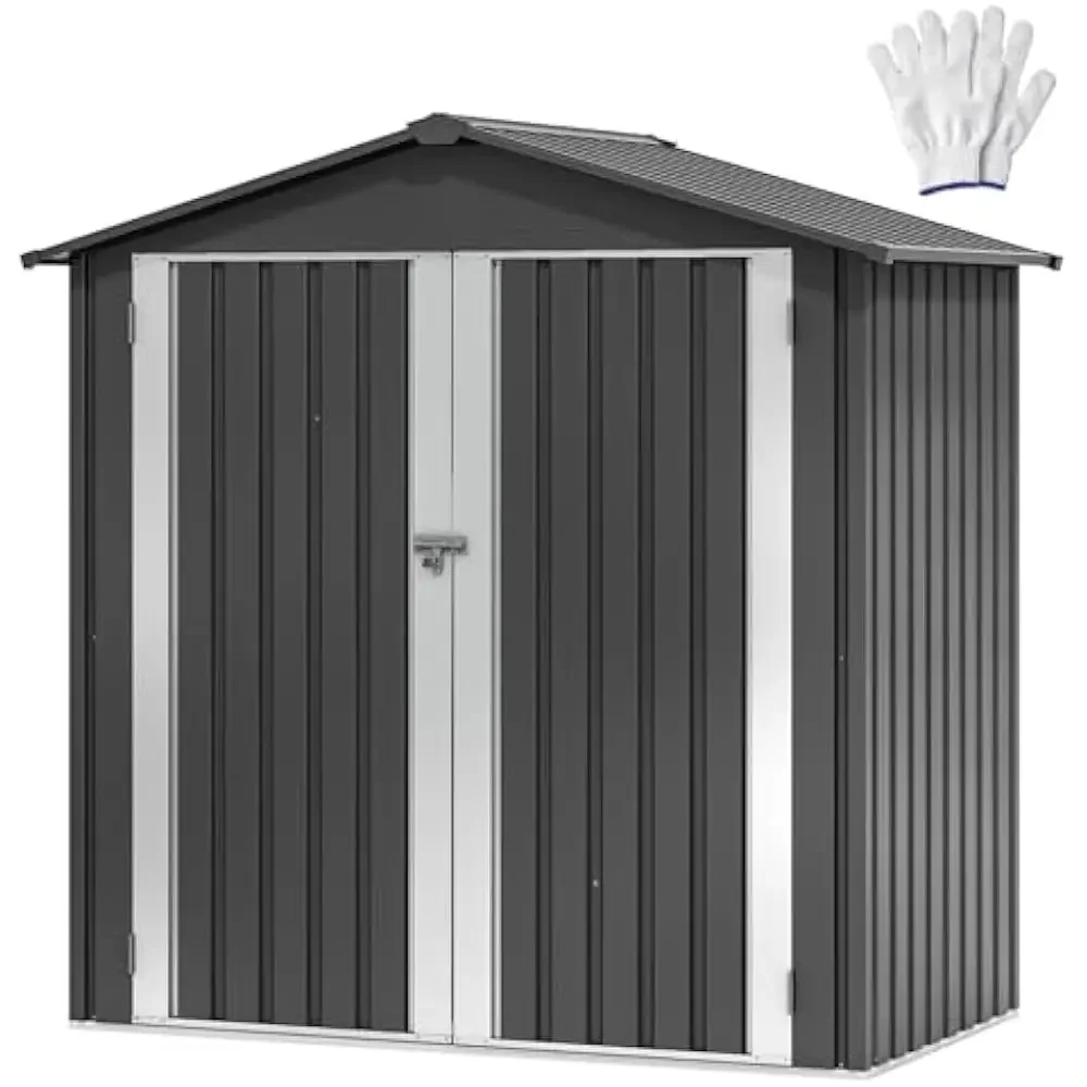 

6 X 4 Ft Outdoor Storage Shed, Weatherproof Tool Shed with Locking Entry & Ventilation for Grass Cutter, Equipment, Courtyard