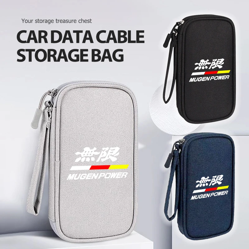 Sac de rangement pour accessoires numériques portables, pour Honda Travel, Mugen CITY Insight CIVIC Vezel CR-V Si RR CITY CIVIC