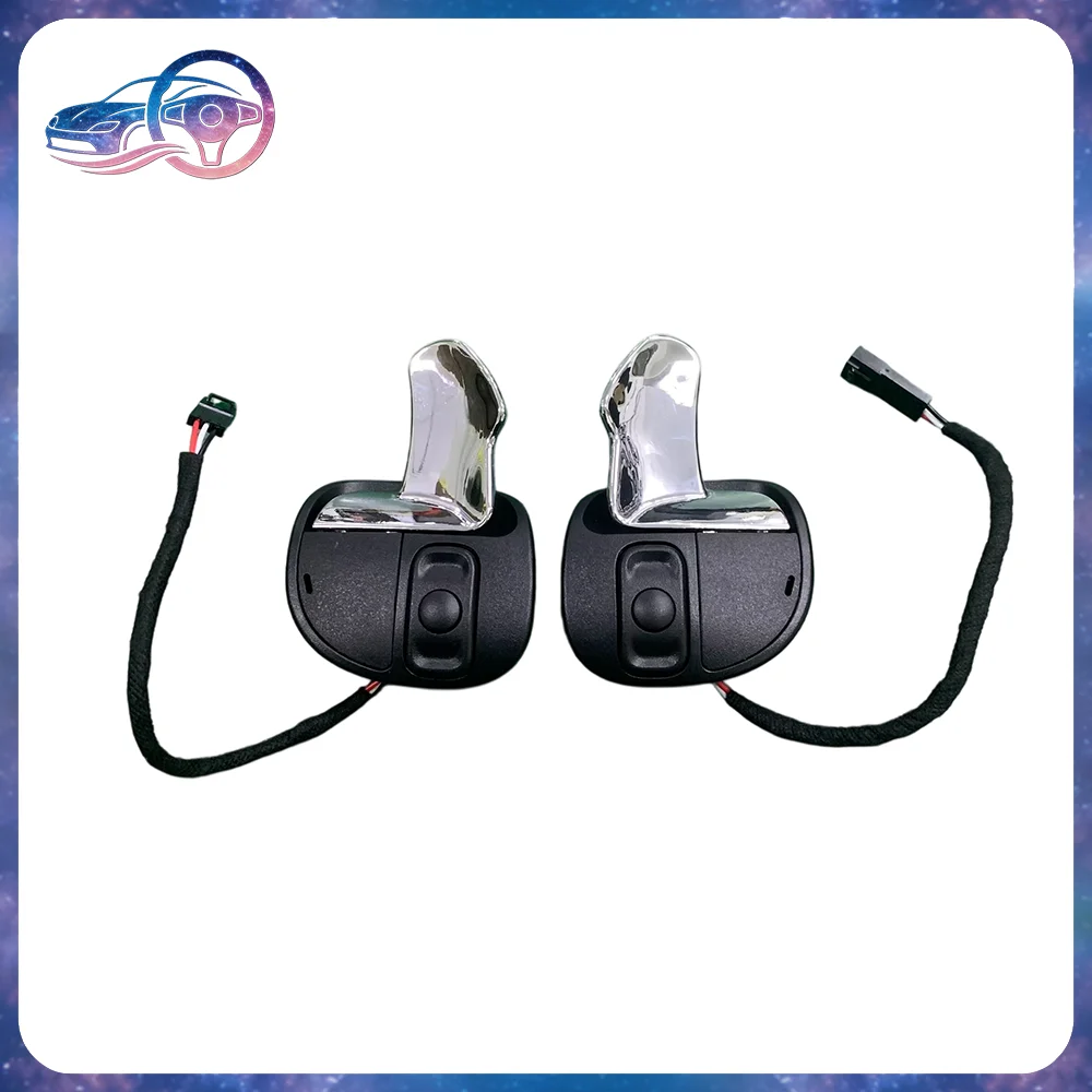 Bright Silver Steering Wheel Shift Paddle Shifters Interior Replacement Accessories For Dodge Challenger SRT Hellcat 2015-2020