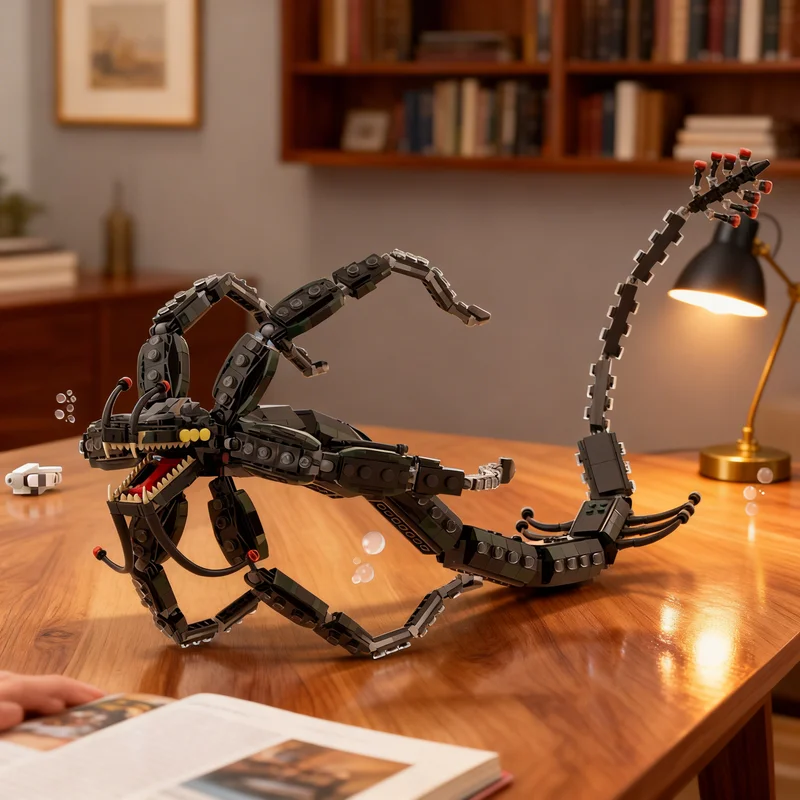 

Набор строительных блоков MOC «Гигантский Левиафан» из Subnautica, 1220 деталей, креативный подарок, DIY-декор для взрослых и детей, для дома и офиса