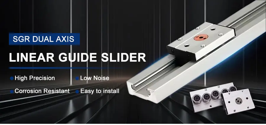 1pc Silber Integrierte Dual-achse Linear Guide SGR35 100mm Breite 100mm Bis 1150mm + 1pc SGB35 Block Cnc Holzbearbeitung 3D Drucker Teile – Detail 3