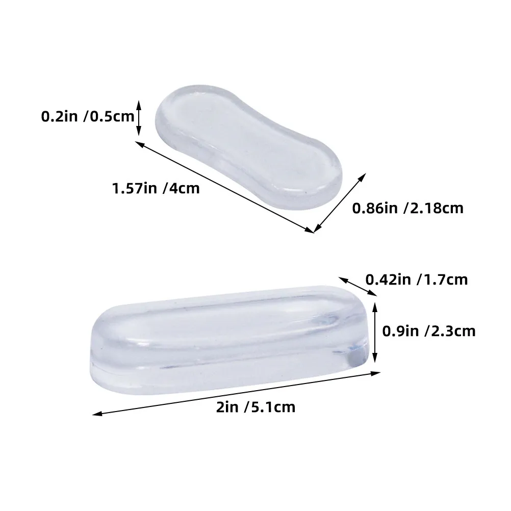 20Pcs Toilet Lid Protector Pads Silicone Adhesive Bumper Cushions Transparent Reduction Soft Impact Absorber