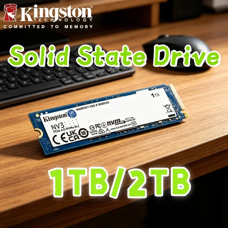 SSD Kingston Calibrated Omni NV3 1TB 2TB 4TB 500GB NVMe PCIe Gen 4.0x4 Unidade de Estado Sólido M.2 2280 para Desktop e Laptop