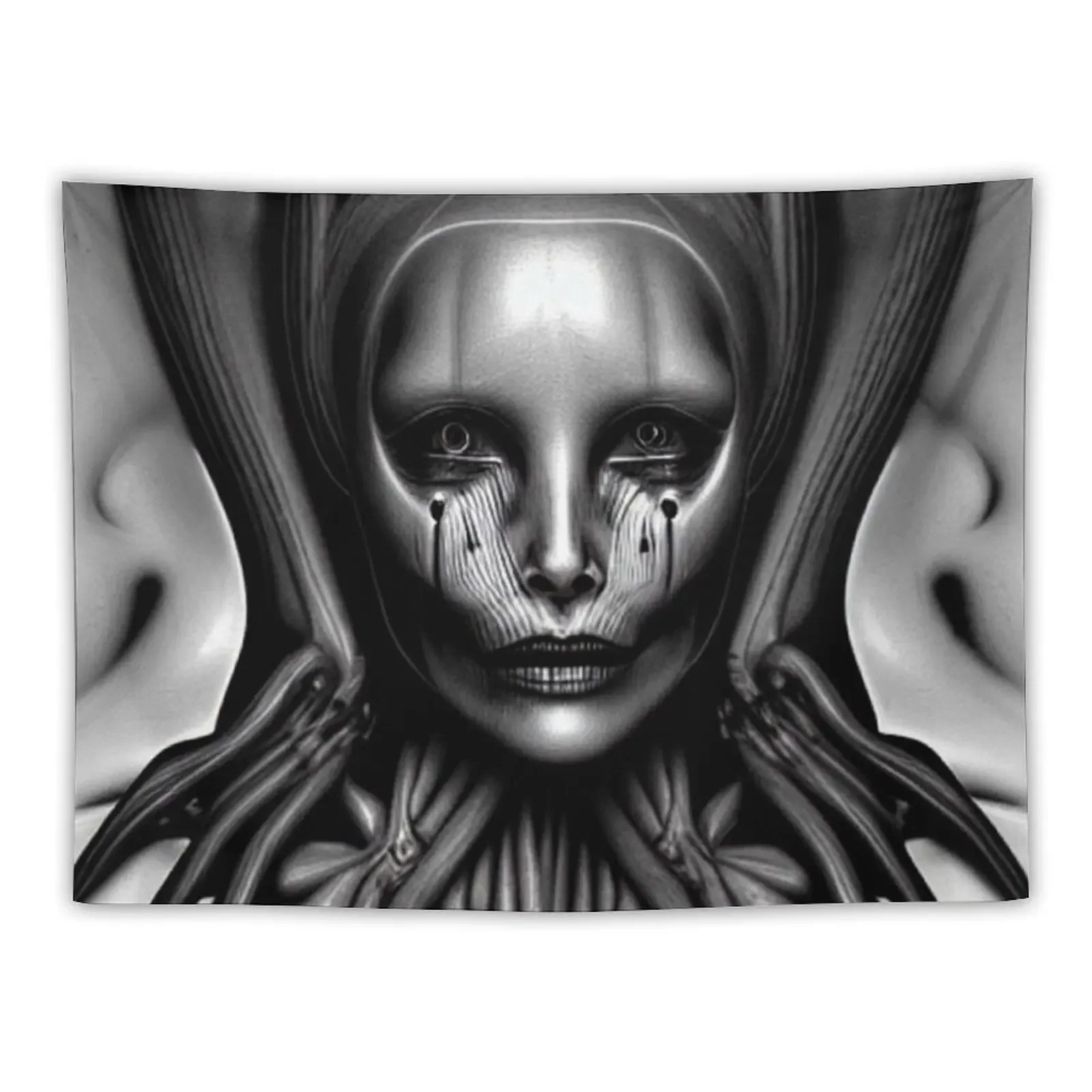 Biomechanical Lilith II Tapestry Bedroom Decoration Aesthetic Room Decor Korean Art Mural Room Decor Cute Tapestry