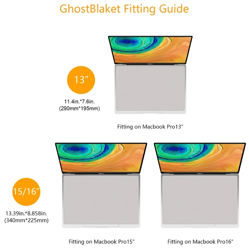 F3MA per notebook per tastiera palmare coperta antipolvere pellicola protettiva in microfibra