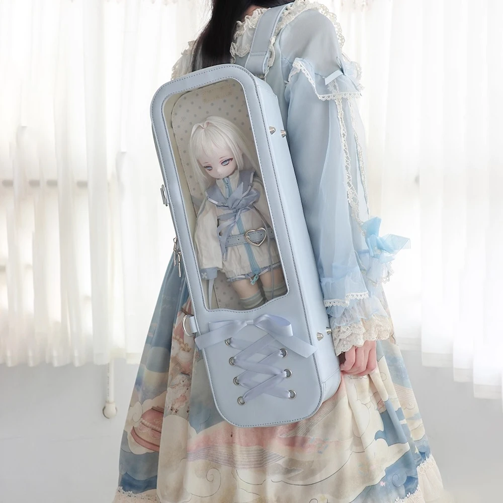 High Quality 1/4 BJD Outgoing Packets Doll Protect Case Faux Leather Doll Carrying Bag Girl Gifts Travel Bag Dolls Accessories
