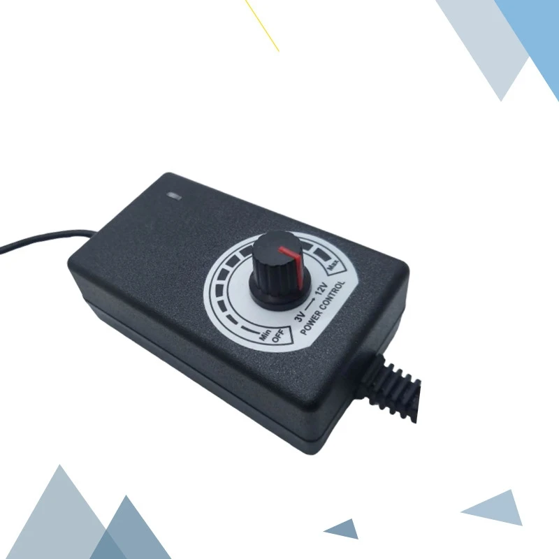 DC Power Adapter AC110-240V To Regulated DC 3-12 V 3A 36W Is Suitable For Motor Speed Control