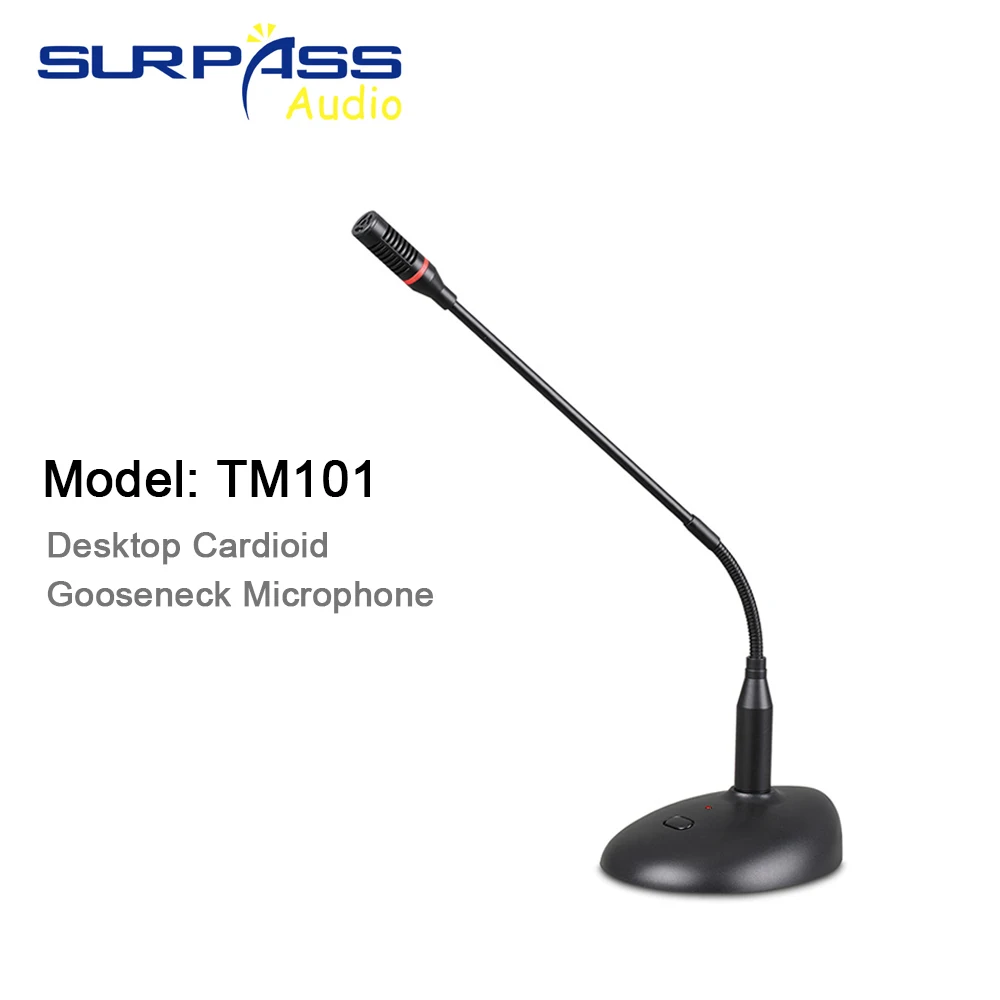 Professional Tabletop Microphone Desktop Cardioid Gooseneck Condencer Micro Phone Conference Mic Condenser for Lectures Meeting