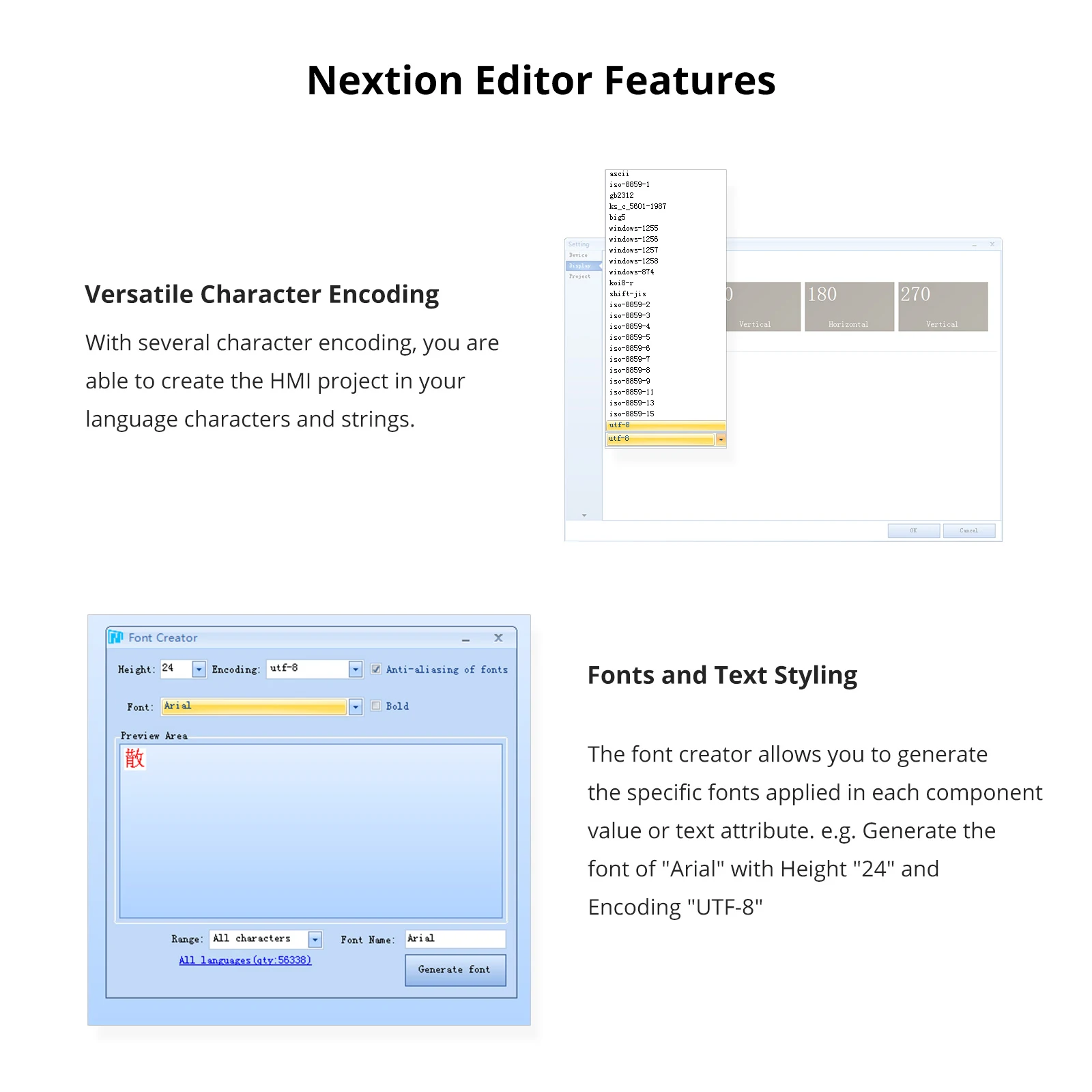 NEXTION NX4848E021-011C 2.1 "LCD-TFT Capacitive HMl Touch Display Module Edge Series RGB 65K Color Touchscreen RTC ในตัว