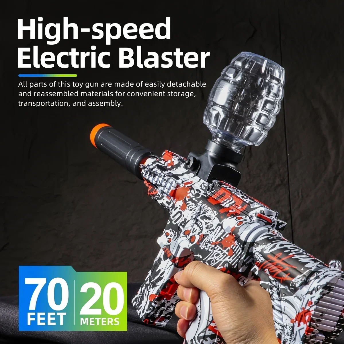 Jogo ao ar livre arma elétrica brinquedo contínuo automático bala de água airsoft armas pistola splatter arma cs armas de brinquedo para adultos crianças