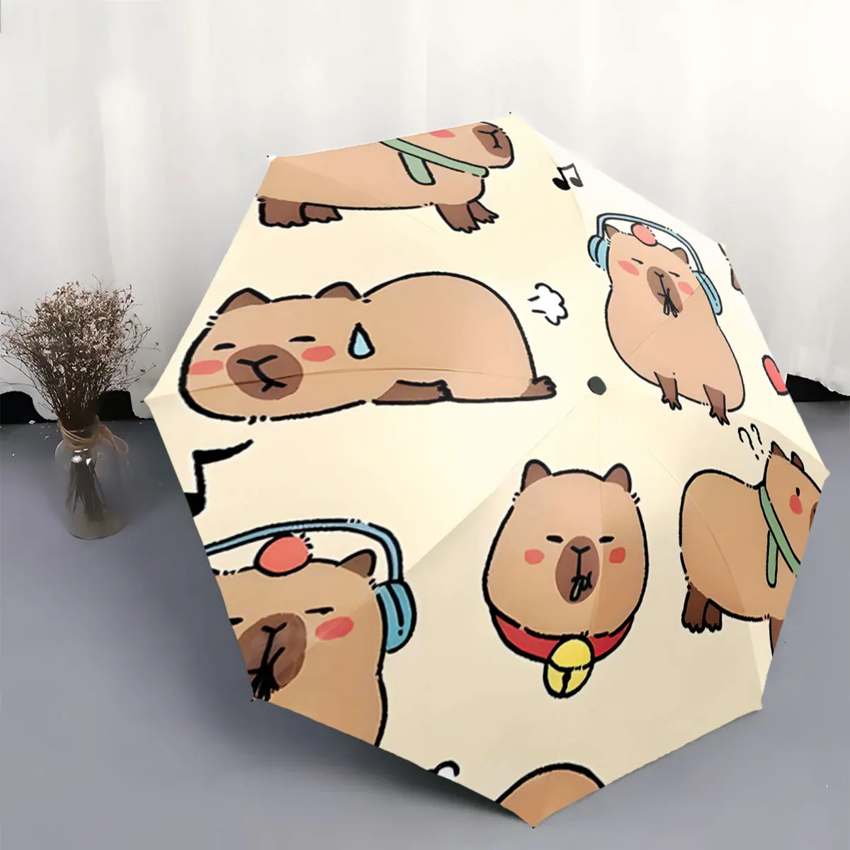 parapluie-beige-a-motif-de-capybara-mignon-portable-impermeable-anti-soleil-et-anti-pluie-ideal-pour-les-voyages-en-exterieur-et-la-plage