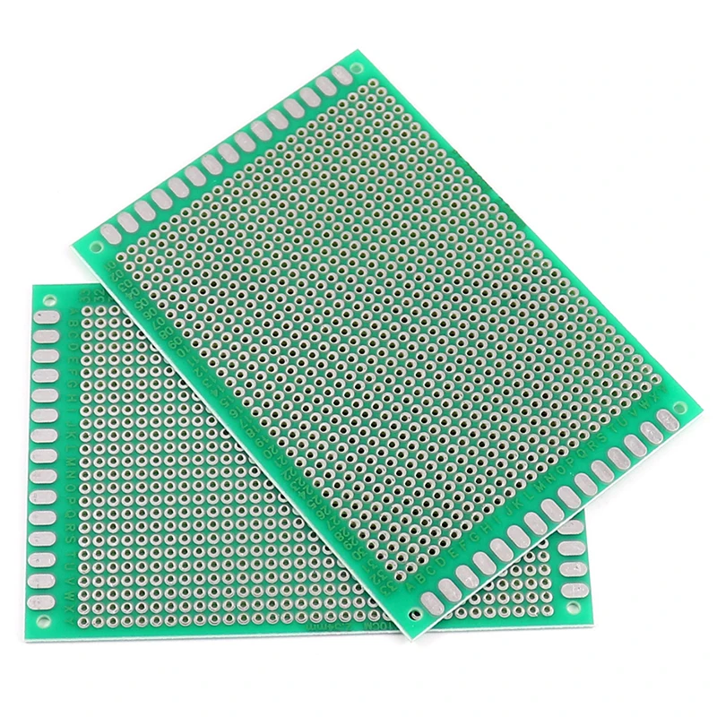 Single Sided Protótipo PCB Kit, Circuito Impresso, Breadboard Universal, DIY, Verde, 7x10cm, 10Pcs