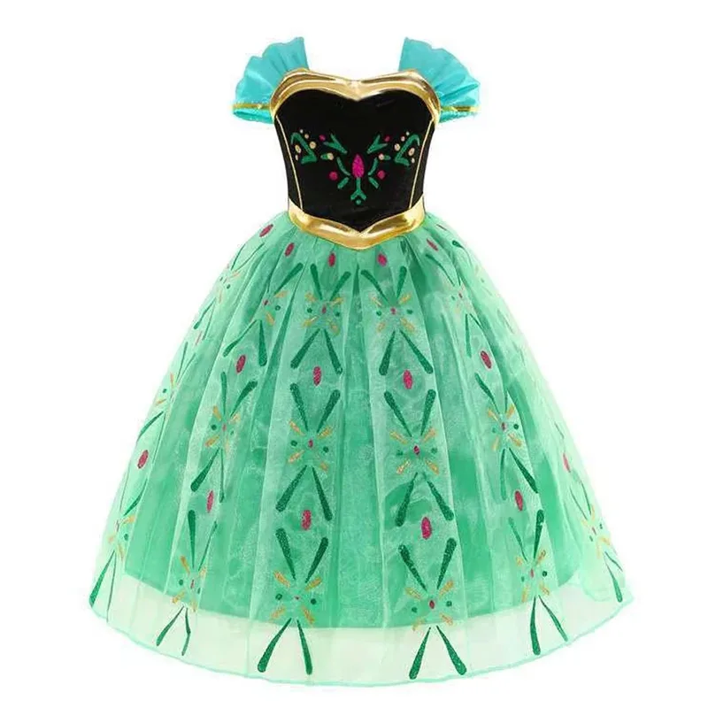 فستان الأميرة التأثيري @ للفتيات للأطفال سندريلا سنو وايت أورورا رابونزيل سندريلا أزياء الهالوين للأطفال فستان حفلات أعياد الميلاد
