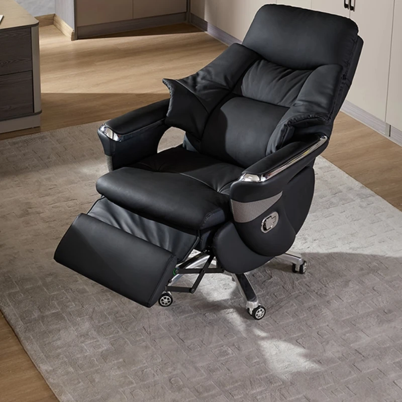

Black Wheels Office Chair Armrests Ergonomic Living Room Comfy Office Chair Swivel Study Cadeira De Escritorios Home Furniture