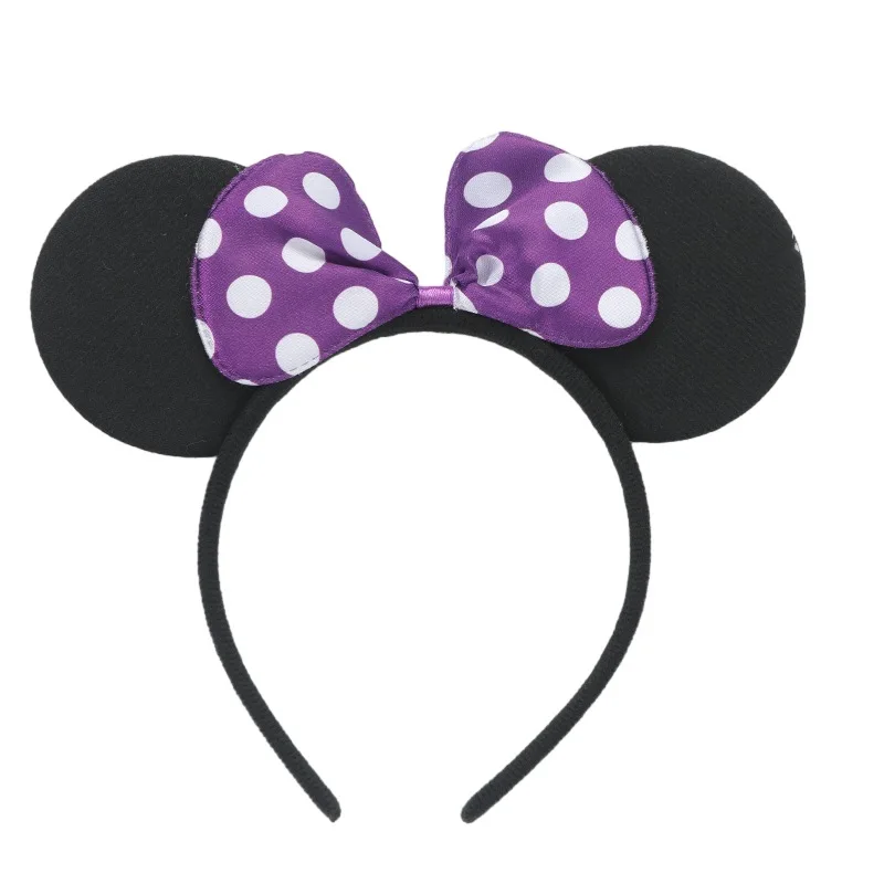Mickey Maus Stirnband Cartoon Niedliche Schleife Minnie Stirnband Kinder-Feiertags-Cosplay-Party-Kopfschmuck – Detail 5