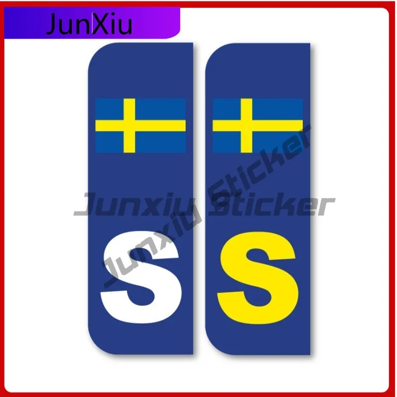 

S FLAG SWEDEN Anime Laptop UV Resistant Sticker Car Number Plate vinyl stickers Anti Scratch Car UV Resistant Waterproof