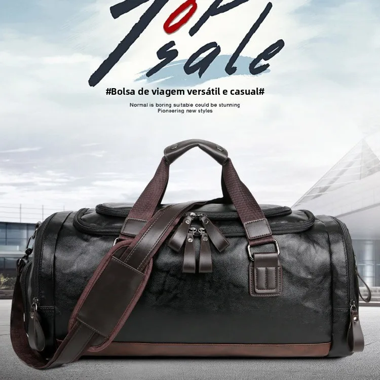 small-size-travel-bag-waterproof-pu-leather-crossbody-short-trip-bag-luggage-color-block-handbag-for-men-and-women