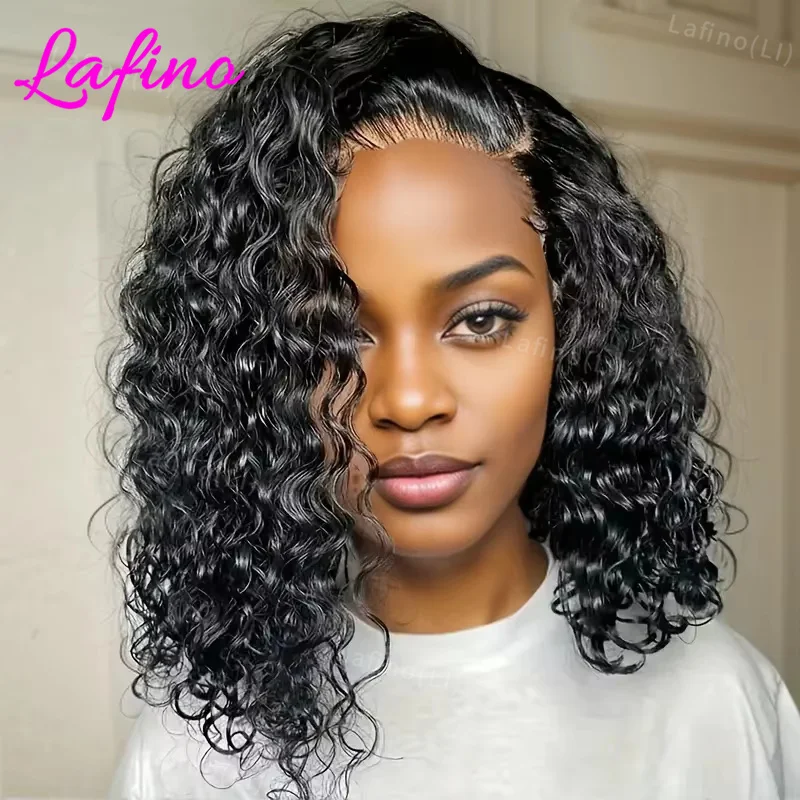 

Short Bob Curly Human Hair Frontal Wig 13x4 Hd Transparent Lace Front Wig 4x4 Closure Human Hair Wigs For Women Natural Hairline