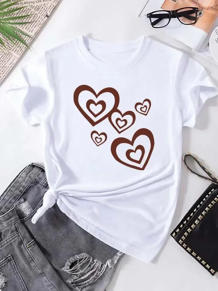 

Женская футболка больших размеров, одежда с короткими рукавами и графикой, свободный и повседневный, мягкий и удобный, дышащий, для занятий спортом на открытом воздухе