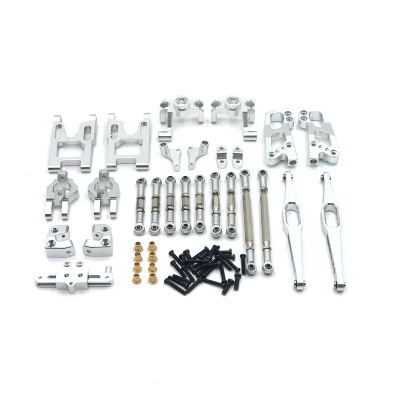 Wltoys 12428 12423 FY03 metalowe zestawy części zamienne ramię wahadłowe pręt łączący kierownicy 1/12 RC zestaw akcesoriów do DIY