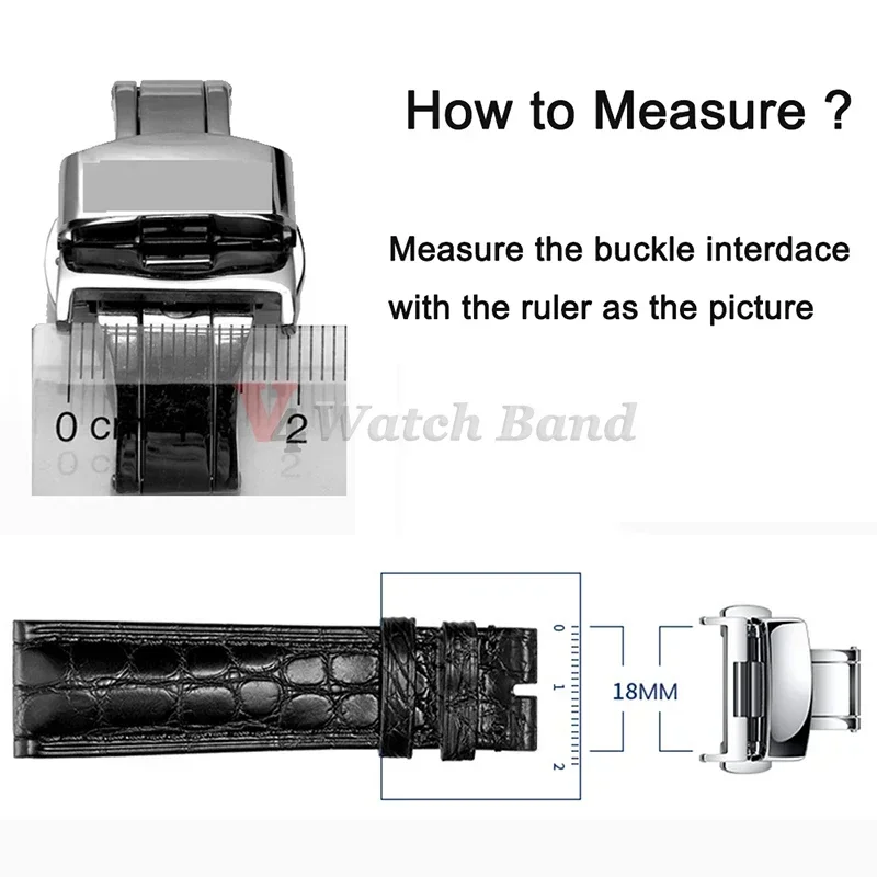 Застежка-бабочка для часов 20 мм 22 мм