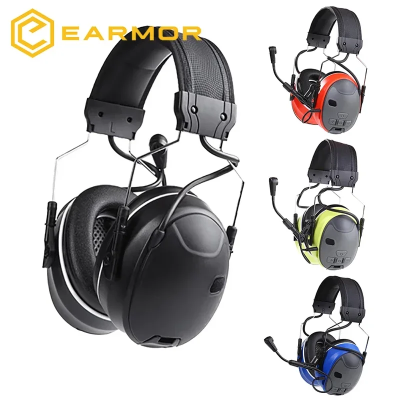 NEW Active Noise Canceling Earmuffs EARMOR Bluetooth C51 Electronic Ear Protection Communication Headset