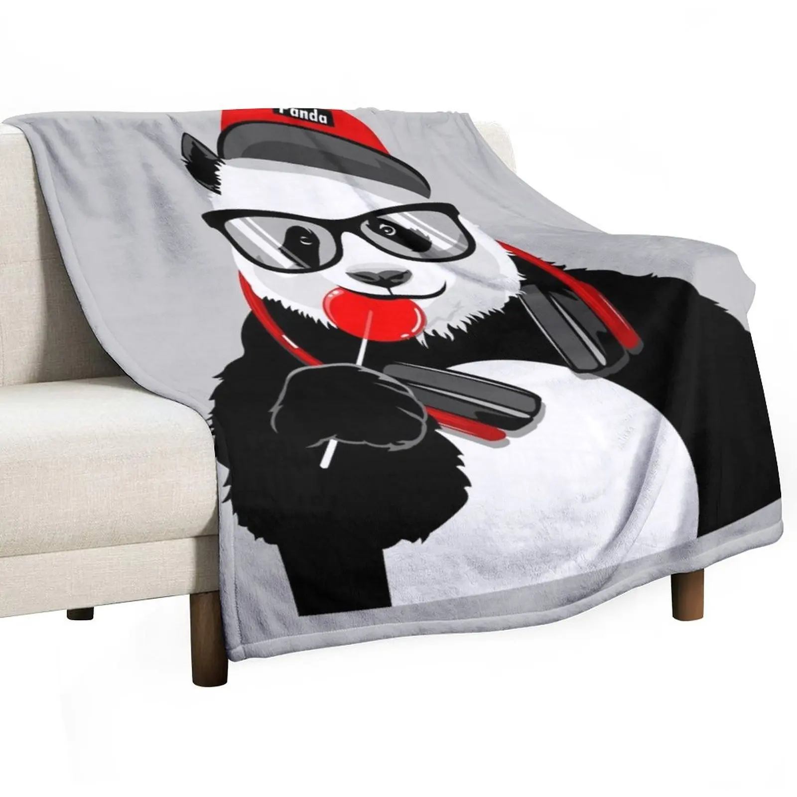 Hypebeast Panda Throw Blanket blankets and throws wednesday Cute Plaid Blankets